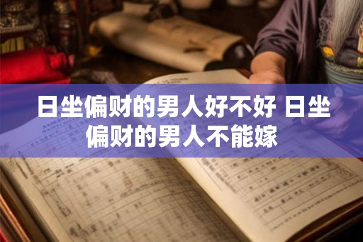 日坐偏财的男人好不好 日坐偏财的男人不能嫁