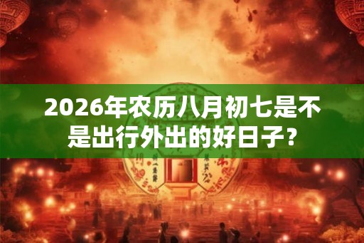 2026年农历八月初七是不是出行外出的好日子? 2026年农历八月初七是不是出行外出的好日子?