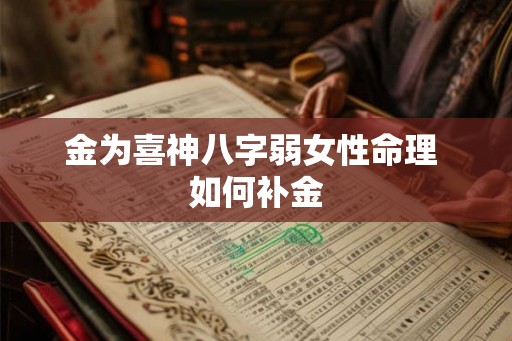 金为喜神八字弱女性命理 如何补金
