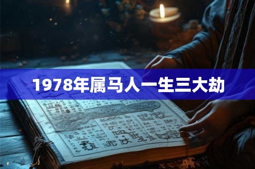 1978年属马人一生三大劫