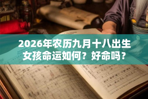2026年农历九月十八出生女孩命运如何？好命吗？