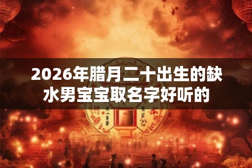 2026年腊月二十出生的缺水男宝宝取名字好听的