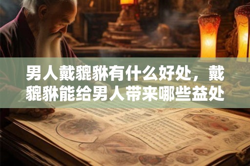 男人戴貔貅有什么好处，戴貔貅能给男人带来哪些益处？
