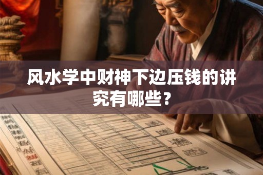 风水学中财神下边压钱的讲究有哪些？