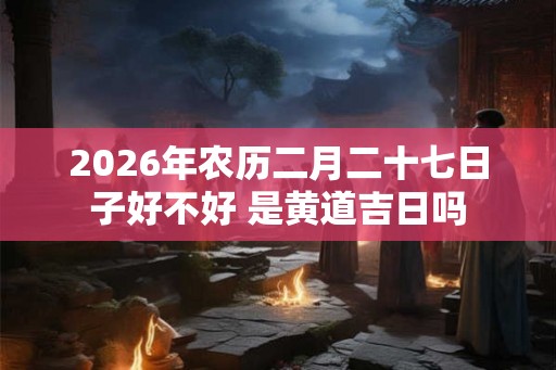 2026年农历二月二十七日子好不好 是黄道吉日吗