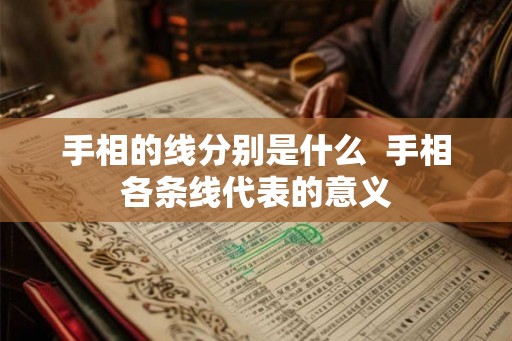 手相的线分别是什么  手相各条线代表的意义