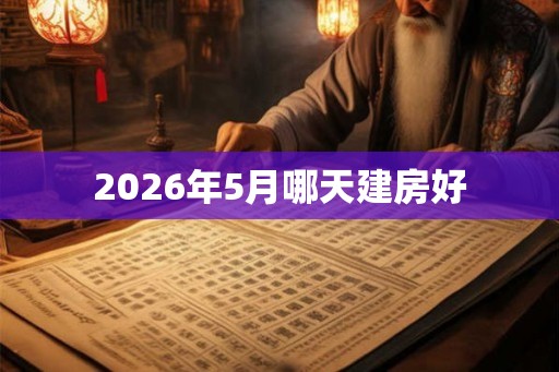 2026年5月哪天建房好