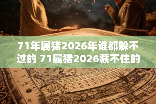 71年属猪2026年谁都躲不过的 71属猪2026藏不住的谁