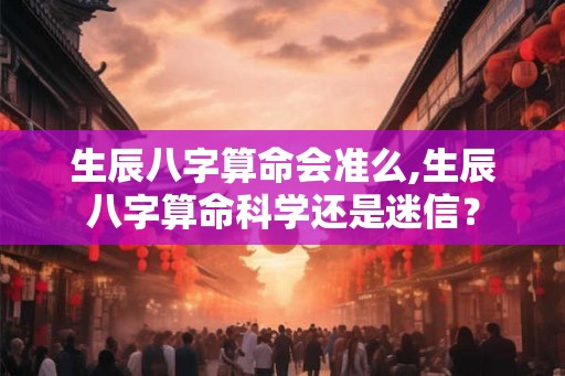 生辰八字算命会准么,生辰八字算命科学还是迷信？