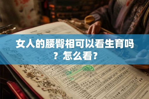 女人的腰臀相可以看生育吗？怎么看？