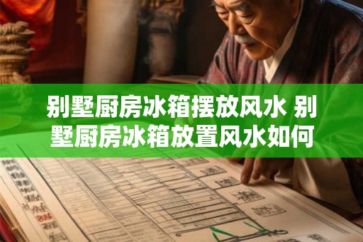别墅厨房冰箱摆放风水 别墅厨房冰箱放置风水如何