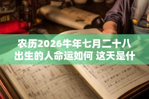 农历2026牛年七月二十八出生的人命运如何 这天是什么星座