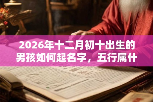 2026年十二月初十出生的男孩如何起名字,五行属什么 2026年十二月初十出生的男孩如何起名字,五行属什么