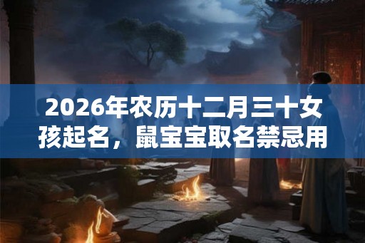 2026年农历十二月三十女孩起名，鼠宝宝取名禁忌用字一览！