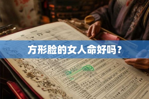 方形脸的女人命好吗? 方形脸的女人命好吗?
