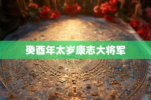 癸酉年太岁康志大将军