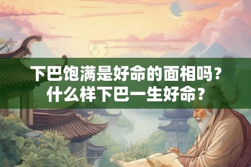 下巴饱满是好命的面相吗？什么样下巴一生好命？