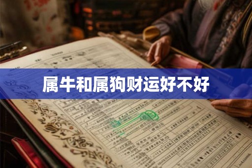 属牛和属狗财运好不好