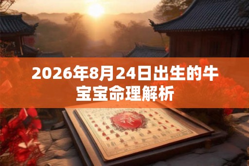 2026年8月24日出生的牛宝宝命理解析