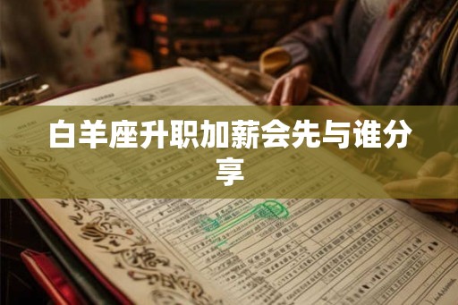 白羊座升职加薪会先与谁分享