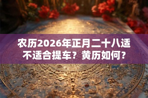农历2026年正月二十八适不适合提车？黄历如何？