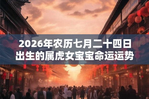 2026年农历七月二十四日出生的属虎女宝宝命运运势如何? 2026年农历七月二十四日出生的属虎女宝宝命运运势如何?