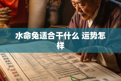 水命兔适合干什么 运势怎样