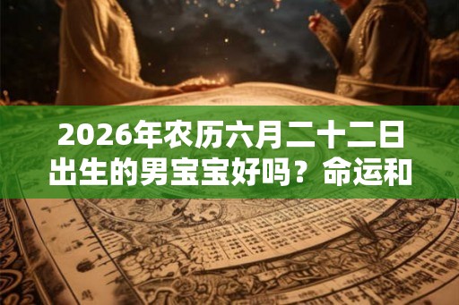 2026年农历六月二十二日出生的男宝宝好吗？命运和性格怎么样？