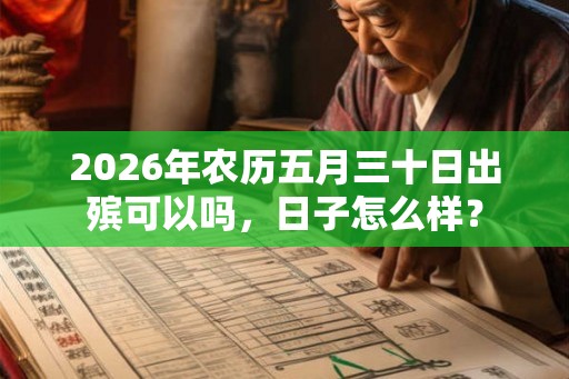 2026年农历五月三十日出殡可以吗,日子怎么样? 2026年农历五月三十日出殡可以吗,日子怎么样?