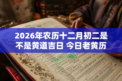 2026年农历十二月初二是不是黄道吉日 今日老黄历如何