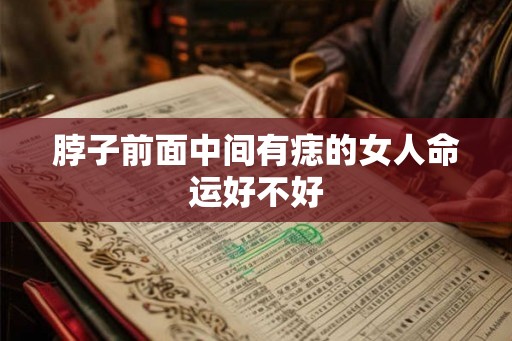 脖子前面中间有痣的女人命运好不好