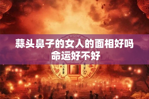 蒜头鼻子的女人的面相好吗 命运好不好