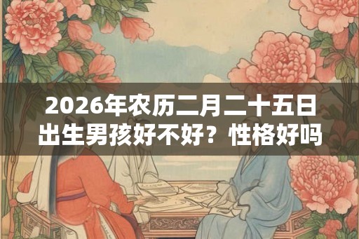 2026年农历二月二十五日出生男孩好不好？性格好吗？
