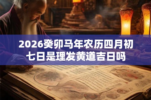 2026癸卯马年农历四月初七日是理发黄道吉日吗