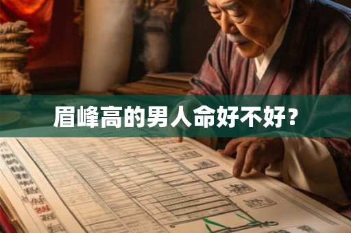 眉峰高的男人命好不好？