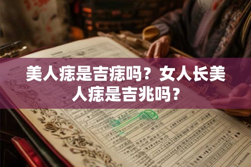 美人痣是吉痣吗？女人长美人痣是吉兆吗？