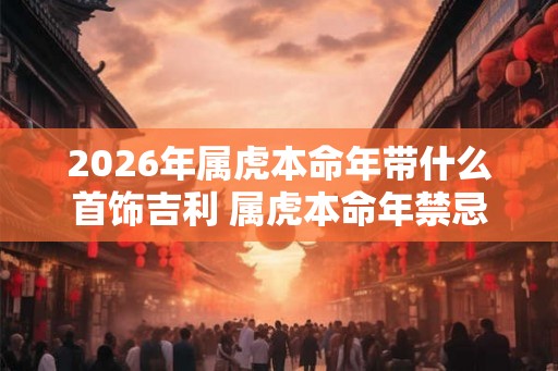 2026年属虎本命年带什么首饰吉利 属虎本命年禁忌颜色 2026年属虎本命年带什么首饰吉利 属虎本命年禁忌颜色