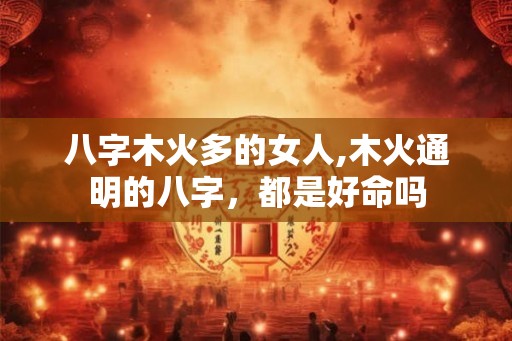 八字木火多的女人,木火通明的八字，都是好命吗