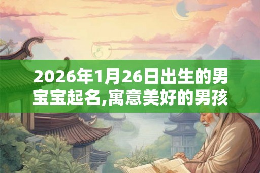 2026年1月26日出生的男宝宝起名,寓意美好的男孩名字 2026年1月26日出生的男宝宝起名,寓意美好的男孩名字