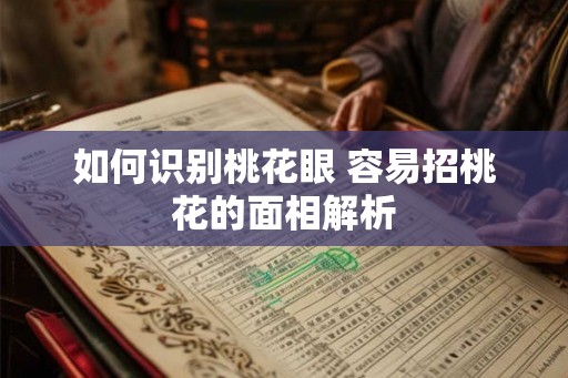 如何识别桃花眼 容易招桃花的面相解析