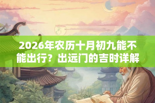 2026年农历十月初九能不能出行?出远门的吉时详解! 2026年农历十月初九能不能出行?出远门的吉时详解!