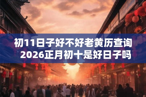 初11日子好不好老黄历查询  2026正月初十是好日子吗
