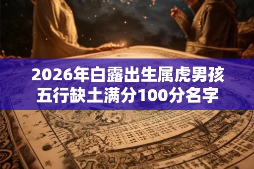 2026年白露出生属虎男孩五行缺土满分100分名字
