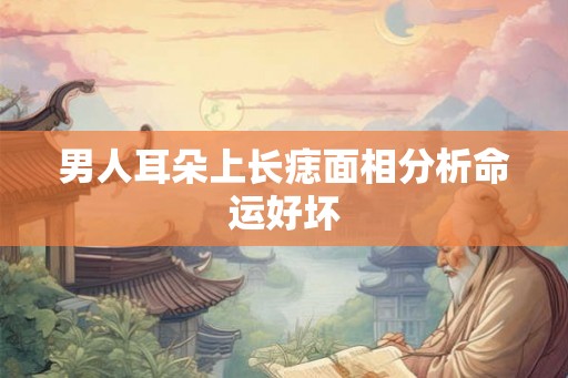 男人耳朵上长痣面相分析命运好坏