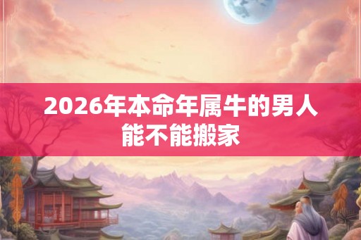 2026年本命年属牛的男人能不能搬家
