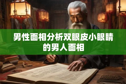 男性面相分析双眼皮小眼睛的男人面相