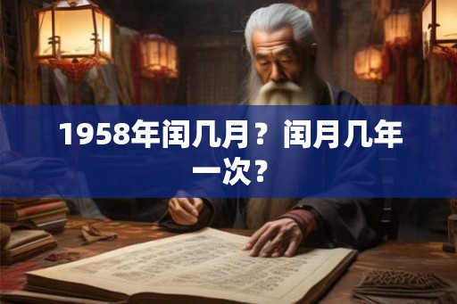 1958年闰几月？闰月几年一次？