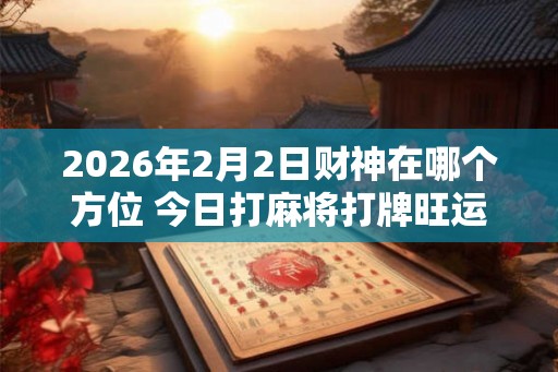 2026年2月2日财神在哪个方位 今日打麻将打牌旺运方位
