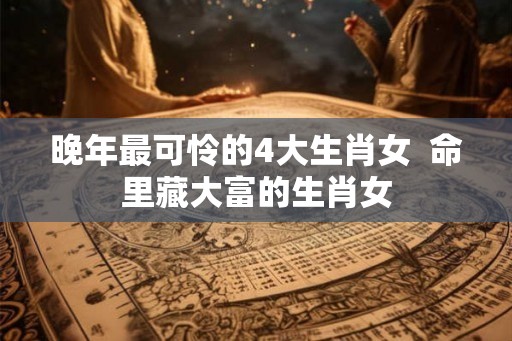 晚年最可怜的4大生肖女 命里藏大富的生肖女 晚年最可怜的4大生肖女 命里藏大富的生肖女