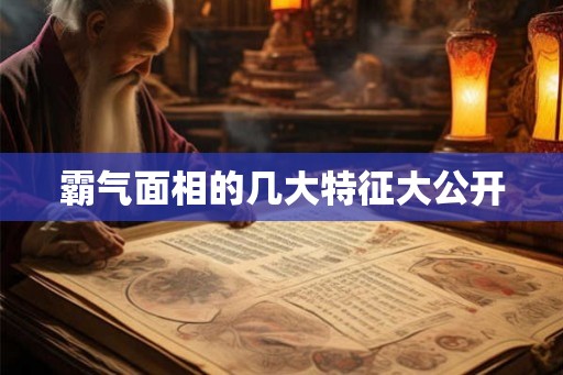 霸气面相的几大特征大公开